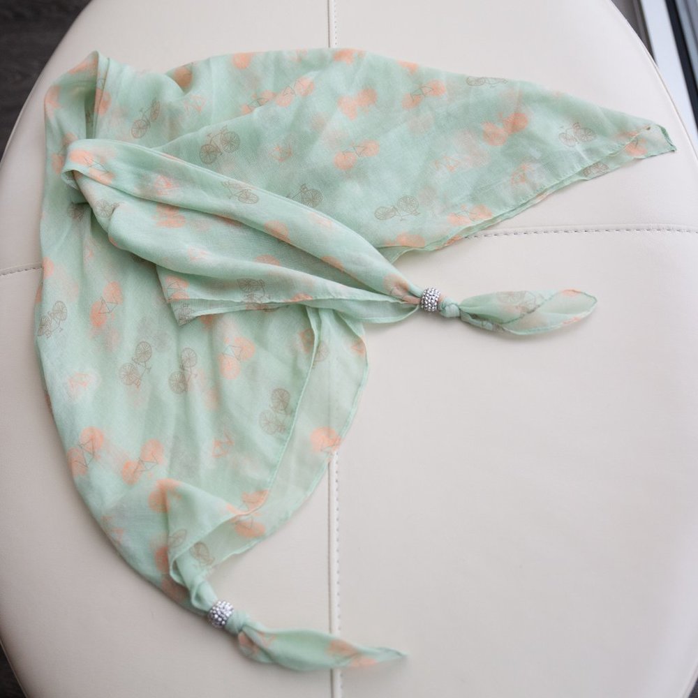☀️Bicycle Crystal Beaded Scarf